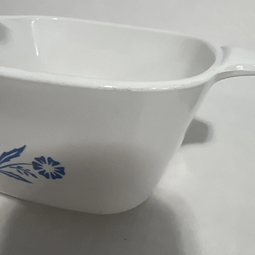 Corning Ware Casserole Dish Petite Blue Cornflower. Set Of Two 2¾ Cups P-43